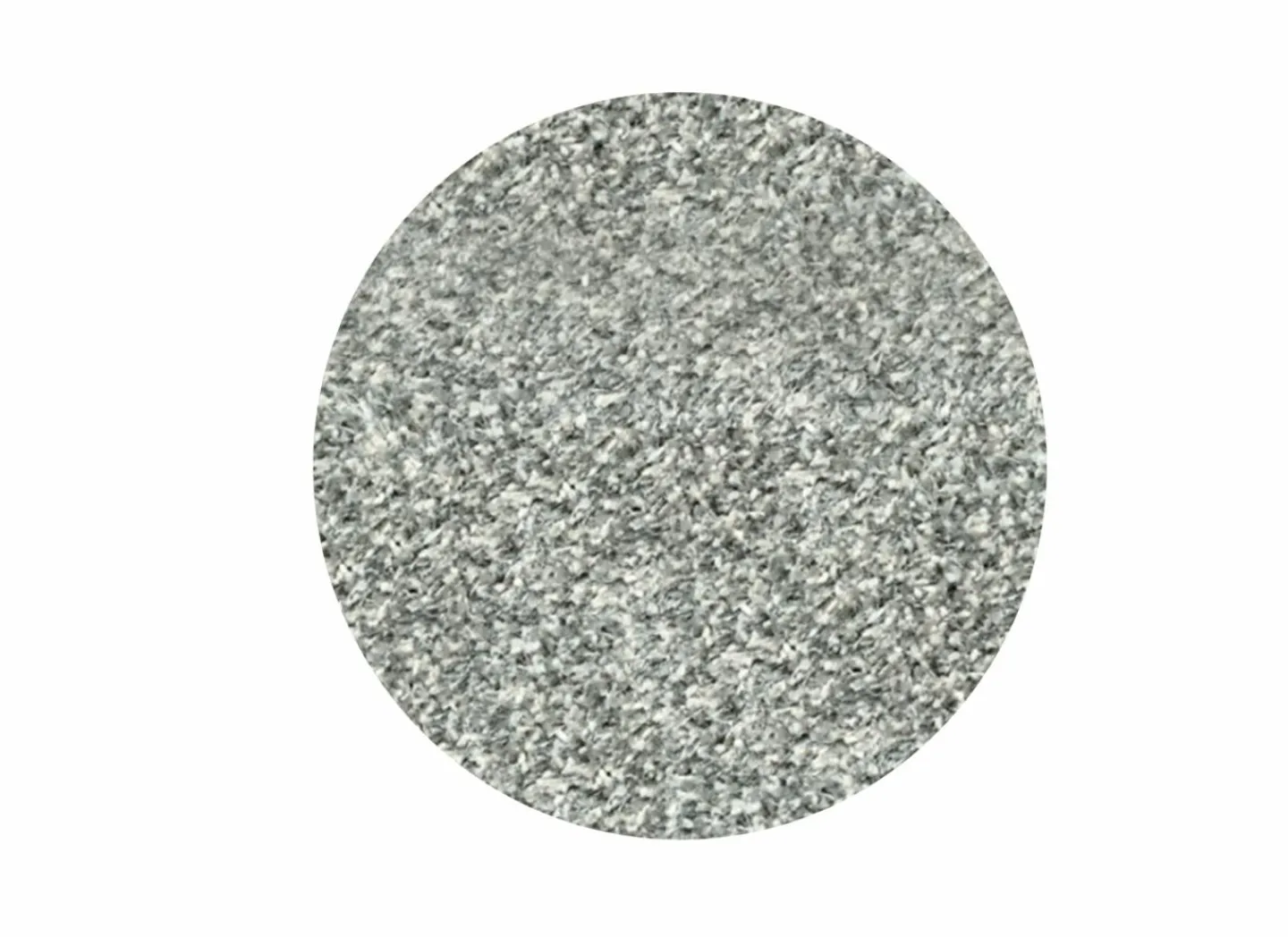 Rond tapijt Twister Ø200cm - polypropyleen - wit & zilver