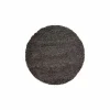 Ragolle Rond tapijt Twister Ø120cm - polypropyleen - charcoal