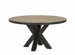 Ronde tafel Ø110cm - decor - parketlook