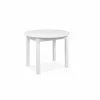 Ronde tafel Coburg 100/140x100cm - melamine - wit
