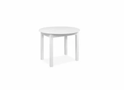 Ronde tafel Coburg 100/140x100cm - melamine - wit