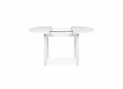 Ronde tafel Coburg 100/140x100cm - melamine - wit