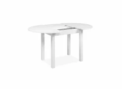 Ronde tafel Coburg 100/140x100cm - melamine - wit