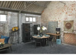 Ronde tafel Corniche Ø140cm - sheesham massief - naturel