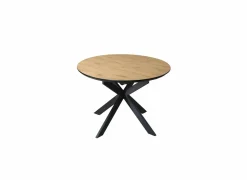 Ronde tafel Dillinger 120/160x120cm - melamine - bruin
