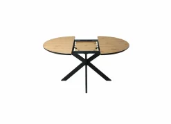 Ronde tafel Dillinger 120/160x120cm - melamine - bruin