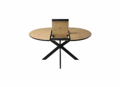 Ronde tafel Dillinger 120/160x120cm - melamine - bruin