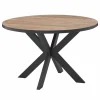 Ronde tafel Elio Ø120cm - decor - bruin & zwart