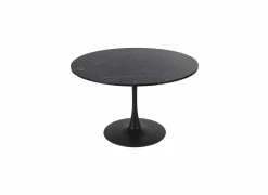 Ronde tafel Marmor Ø120cm - melamine - zwart