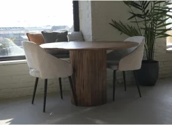 Ronde tafel Solid Ø130cm - mango massief - walnoot
