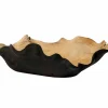 Schaal Organic 40x60xH20cm - hout - zwart & naturel