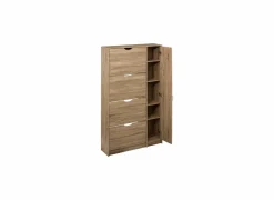 Schoenenkast 85x23,3x155,4cm - decor - beige