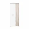 Schoenenkast 69x35x179cm - decor - zand eik & wit