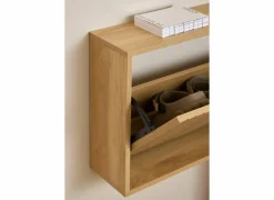 Schoenenkast 72x17x43cm - decor - bruin