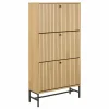 Schoenenkast 72x25x141cm - decor - eik