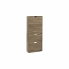 Schoenenkast 60x23,3x155,4cm - decor - naturel