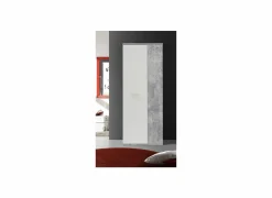 Schoenenkast 69x179x35cm - decor - wit & beton