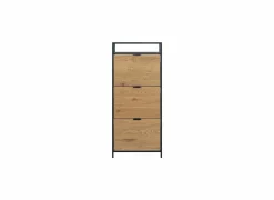 Schoenenkast 56x30x129cm - eik fineer - naturel
