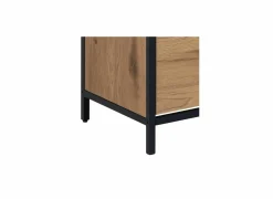 Schoenenkast 56x30x129cm - eik fineer - naturel