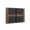 Schuifdeurkast 270cm - decor - mud oak & black oak