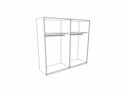 Schuifdeurkast Easyplus 225cm - decor - artisanale eik