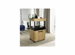 Serveerwagen 50cm - decor - artisanale eik