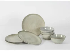Salt & Pepper Serviesset Artisan  8-delig - keramiek - groen