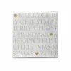 Serviette Christmas Letters 33x33cm - 20 stuks