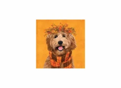 Serviette Dudley 25x25cm - papier - oranje 20 stuks