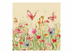 Serviette Flowerfield 33x33cm - papier - multicolor 20 stuks