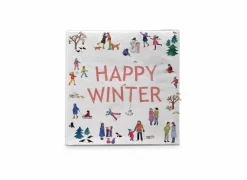 Serviette Happy Winter 25x25cm - 20 stuks
