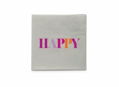 Serviette Happy 33x33cm - 20 stuks