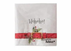 Serviette Kerst Hohoho 16,5x16,5cm meerkleurig, 20 stuks