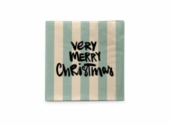 Serviette Merry Christmas 33x33cm - 20 stuks