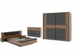 Slaapkamer Dolce met bed 160x200cm - kleerkast 231cm - commode 120cm