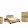 Slaapkamer Kato met bed 180x200cm - kleerkast 250cm - commode 90cm en 2 nachtkastjes