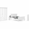 Slaapkamer Paris met bed 160cm - kleerkast 181cm - commode 97cm en 2 nachtkastjes