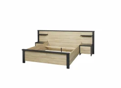 Slaapkamer Phaedra met bed 160x200cm - kleerkast 280cm - commode 120cm en 2 nachtkastjes