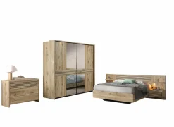 Slaapkamer Tanya II met bed 140x200cm - kleerkast 286cm - commode 111cm en 2 nachtkastjes