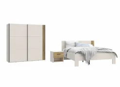 Slaapkamer Waikato met bed 160x200cm - kleerkast 220cm en 1 nachtkastje