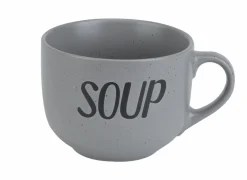 Soepkom Soup Ø11cm - keramiek - grijs