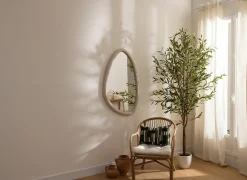 Spiegel Chesni 60x47cm - MDF & spiegelglas - wit