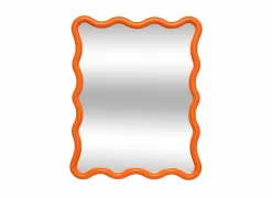 Spiegel Judy 38x30cm - glas & kunststof - oranje