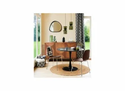 Spiegel Wayne 63x57cm - MDF/glas - zwart