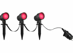 Brilliant Spotspies Kamara outdoor 3x8,5W zwart