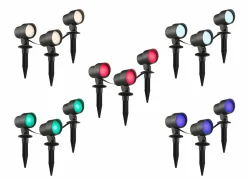 Brilliant Spotspies Kamara outdoor 3x8,5W zwart