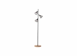 Brilliant Staande lamp Avia H150cm E14 - FSC - zwart & bruin