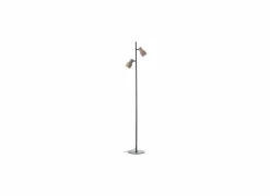 Brilliant Staande lamp Cadiz GU10 H140cm - aluminium - zwart & brons