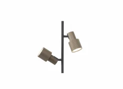 Brilliant Staande lamp Cadiz GU10 H140cm - aluminium - zwart & brons