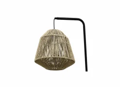 Staande lamp Juniper H150cm E27 - geweven touw - bruin